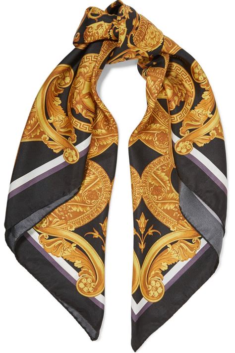 real vs fake versace scarf|versace printed silk scarf.